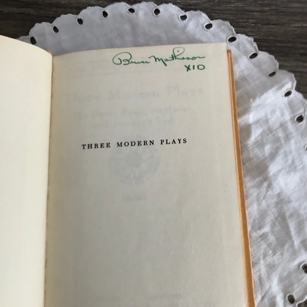 Vtg 1954 Three Modern Plays Book - Picture 3 of 13